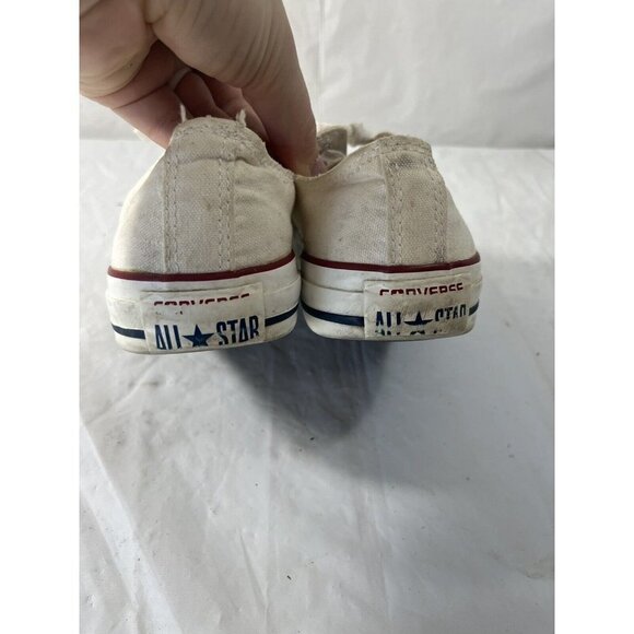 Converse ALL STAR White Canvas Lows Size 6.5 - Picture 11 of 13